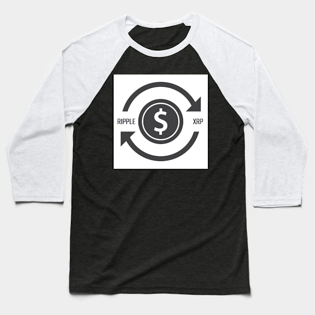 Faster, Cheaper, Safer...XRP Baseball T-Shirt by DigitalNomadInvestor